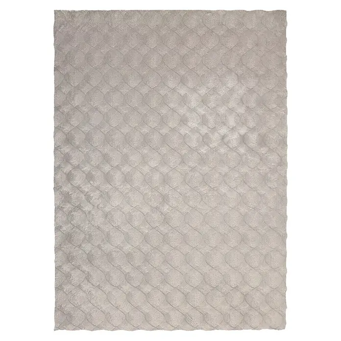 Kayoom Fellteppich Royal Glow 825 (Grau, 290 x 200 cm, 80 % Polyester, 20 % Baumwolle)