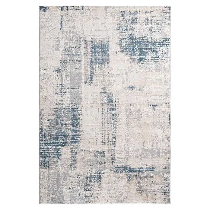 Kayoom Kurzflorteppich Sail 700 (Blau, 150 x 80 cm, 70 % Polypropylen, 30 % Polyester)