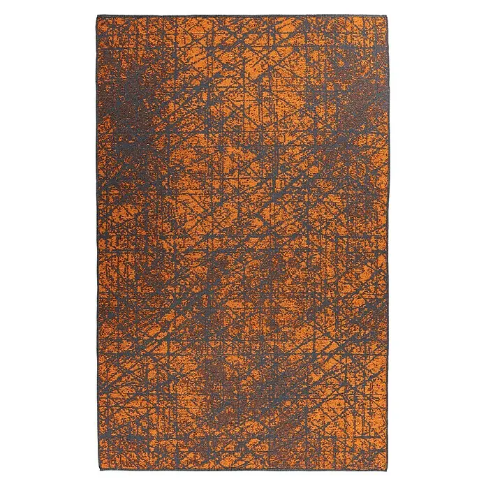 Kayoom Flachgewebeteppich Kalea 225 (Orange, 150 x 80 cm, 100 % Polyester)