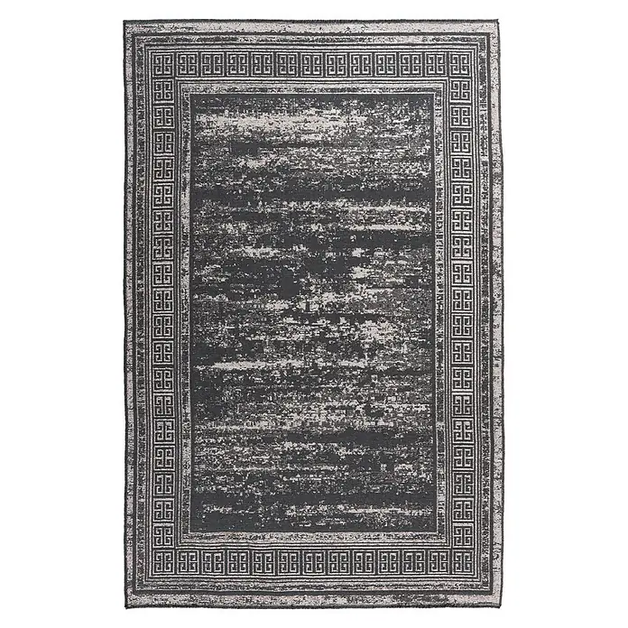 Kayoom Flachgewebeteppich Kalea 325 (Grau, 170 x 120 cm, 100 % Polyester)