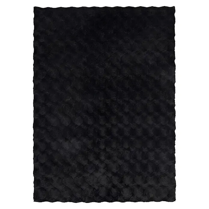 Kayoom Fellteppich Royal Glow 825 (Anthrazit, 230 x 160 cm, 80 % Polyester, 20 % Baumwolle)