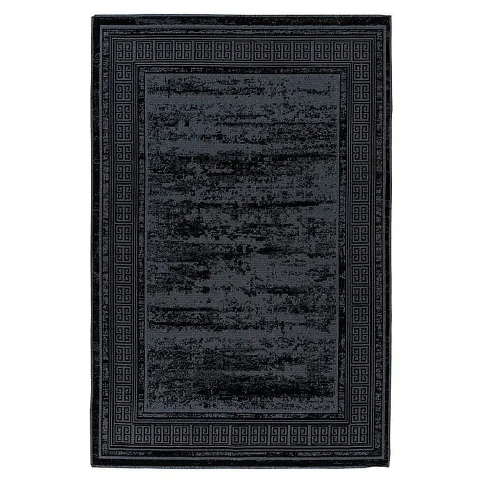 Kayoom Flachgewebeteppich Kalea 325 (Schwarz, 150 x 80 cm, 100 % Polyester)