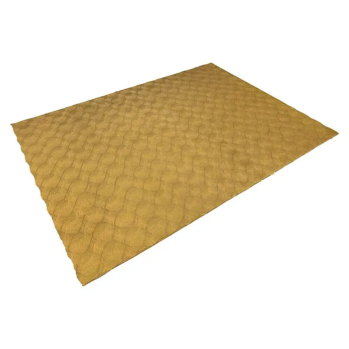 Kayoom Fellteppich Royal Glow 825 (Honig, 170 x 120 cm, 80 % Polyester, 20 % Baumwolle)