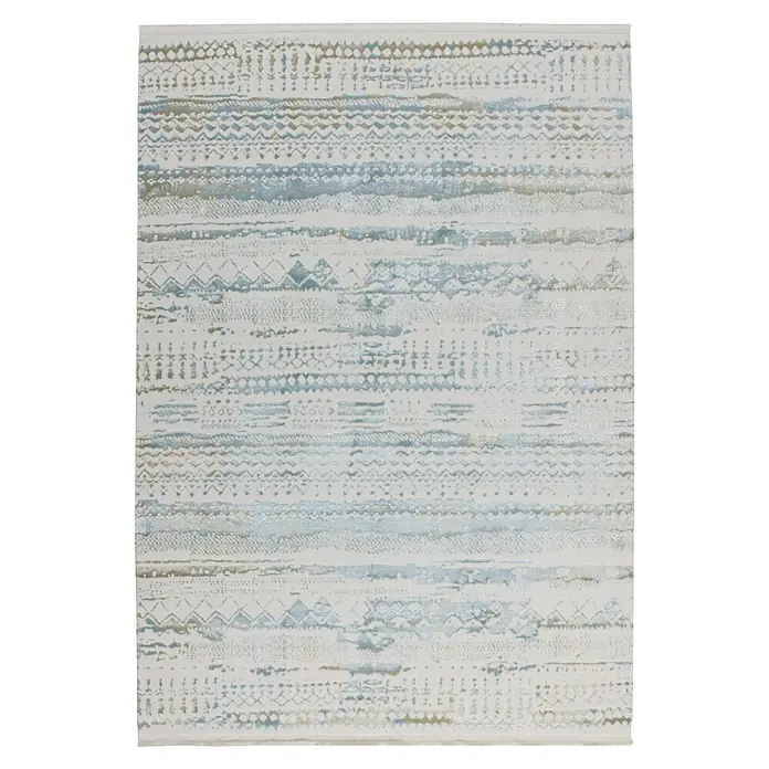 Kayoom Kurzflorteppich Queen 200 (Hellblau, 150 x 80 cm, 70 % Modacryl, 30 % Polyamid)
