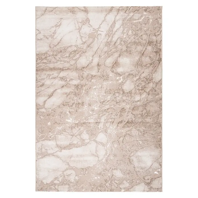 Kayoom Kurzflorteppich Mineral 425 (Beige, 150 x 80 cm, 70 % Polypropylen, 30 % Polyester)