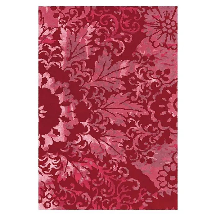 Kayoom Kurzflorteppich Satin 8061 (Rot, 240 x 170 cm, 70 % Wolle, 30 % Viskose)