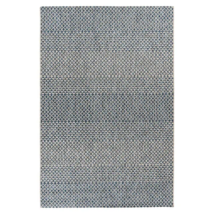 Kayoom Outdoor-Teppich Nautic 887 (Blau, 150 x 80 cm, 100 % Polypropylen)