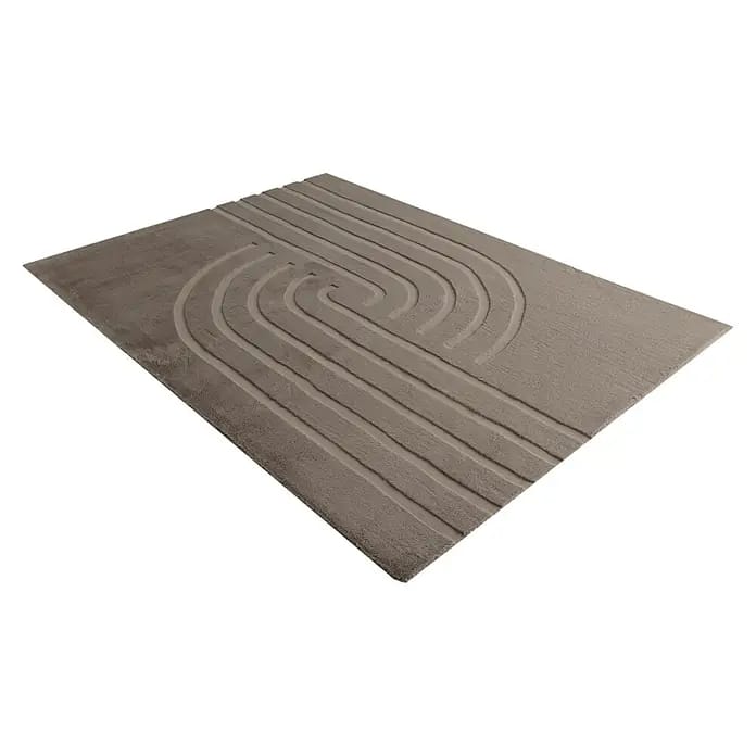 Kayoom Kurzflorteppich Peace 725 (Taupe, 150 x 80 cm, 85 % Polyester, 15 % Wolle)