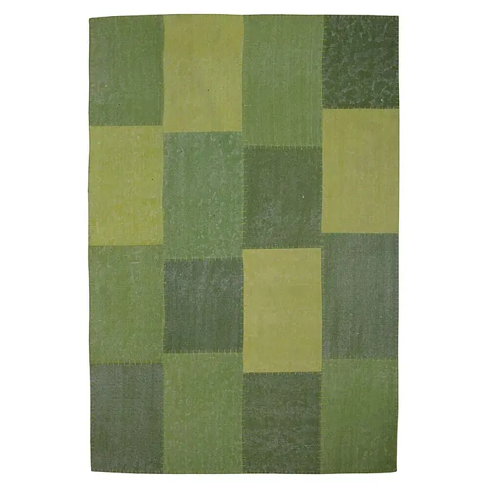 Kayoom Flachgewebeteppich Lyrical 110 (Multi/Grün, 230 x 160 cm, 100 % Baumwolle)