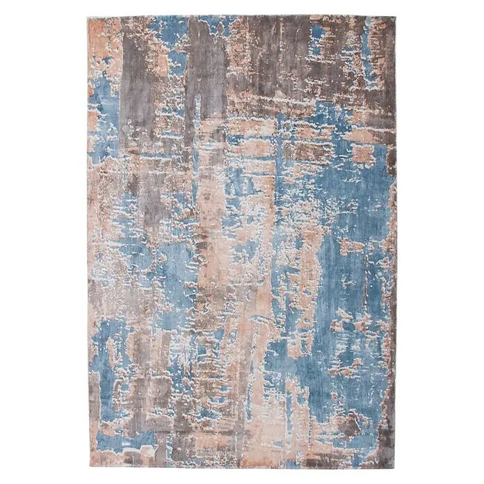 Kayoom Kurzflorteppich Ocean 300 (Multi/Blau, 140 x 70 cm, 100 % Viskose)