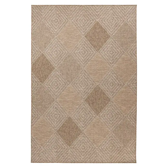 Kayoom Outdoor-Teppich Sindra 425 (Natur, 170 x 120 cm, 100 % Polypropylen)