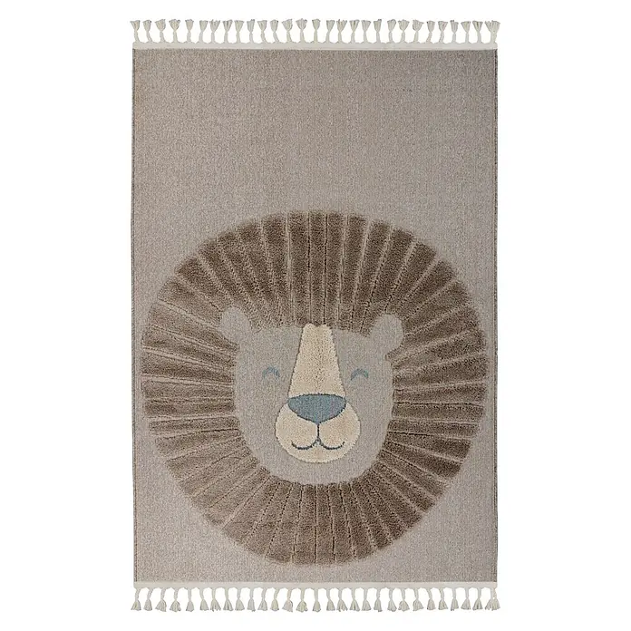 Kayoom Kinderteppich Modena 424 (Grau, 170 x 120 cm, 100 % Polypropylen)