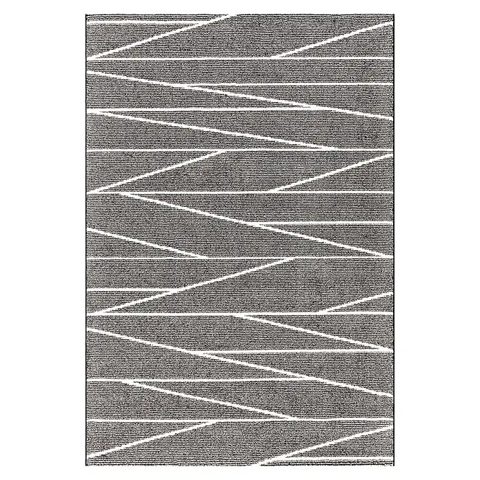 Kayoom Kurzflorteppich Move 4471 (Grau/Creme, 300 x 240 cm, 100 % Polypropylen)