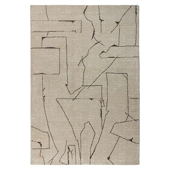 Kayoom Kurzflorteppich Napoli 536 (Creme, 290 x 200 cm, 55 % Polypropylen, 45 % Polyester)