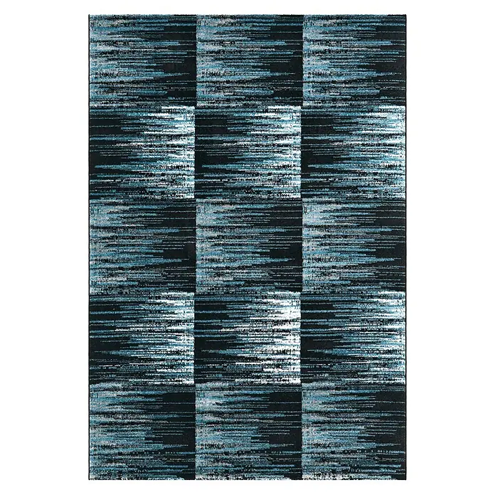 Kayoom Kurzflorteppich Move 4466 (Blau/Grau, 300 x 240 cm, 100 % Polypropylen)