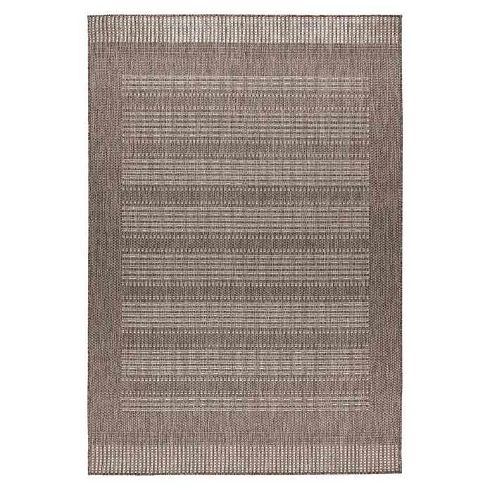 Kayoom Outdoor-Teppich Nibru 125 (Taupe, 110 x 60 cm, 100 % Polypropylen)