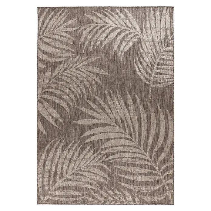 Kayoom Outdoor-Teppich Nibru 725 (Taupe, 150 x 80 cm, 100 % Polypropylen)