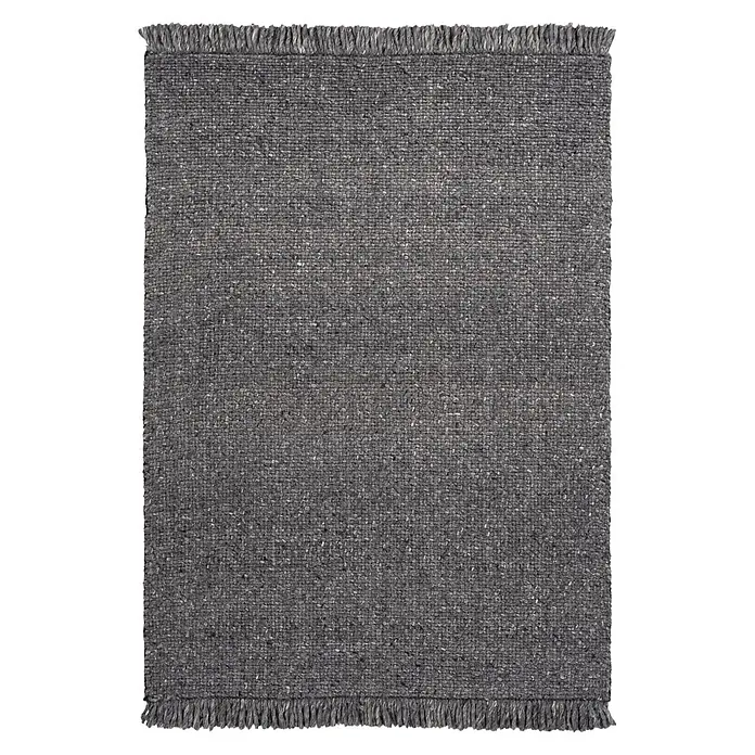 Kayoom Fransenteppich Pixy 525 (Anthrazit, 230 x 160 cm, 60 % Wolle, 40 % Viskose)