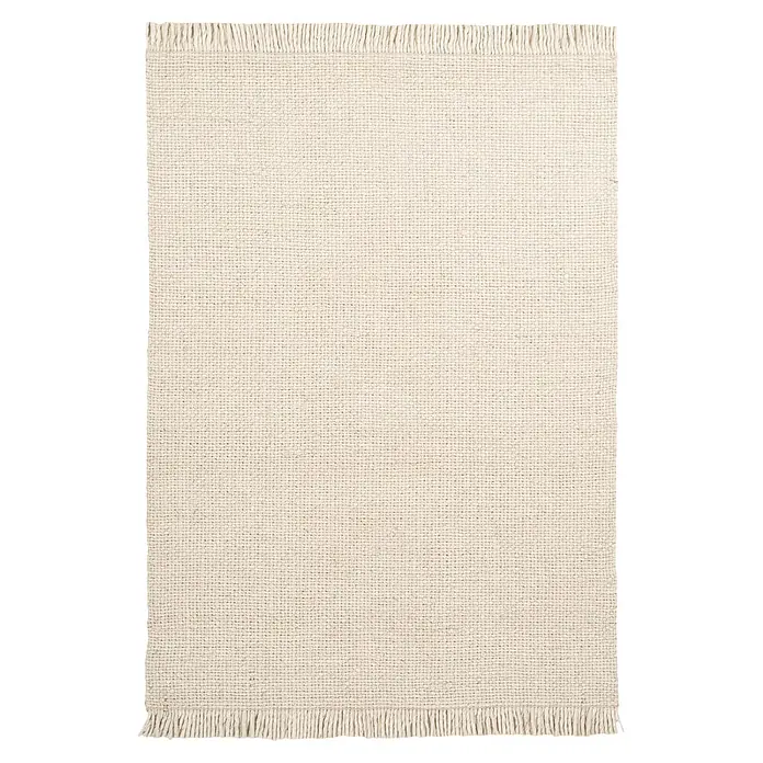 Kayoom Fransenteppich Pixy 525 (Creme, 290 x 200 cm, 60 % Wolle, 40 % Viskose)