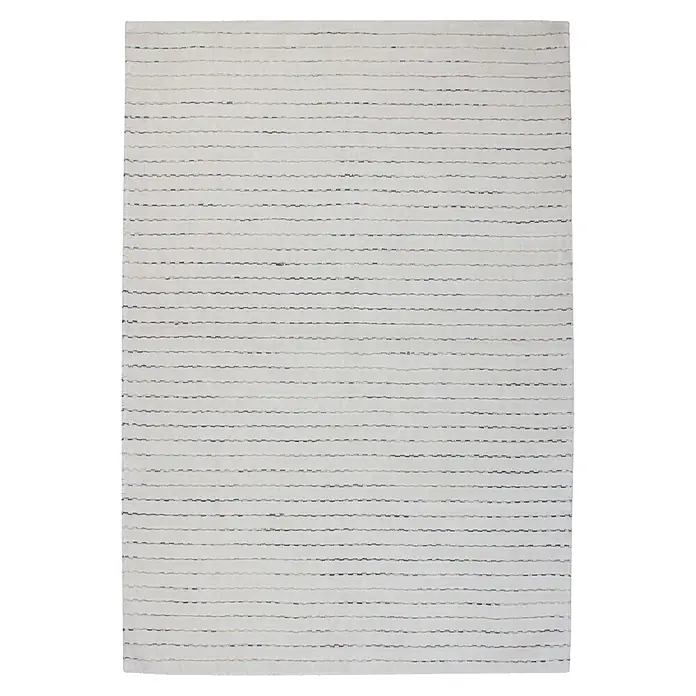 Kayoom Kurzflorteppich Prime 110 (Weiß/Grau, 290 x 200 cm, 70 % Viskose, 30 % Wolle)