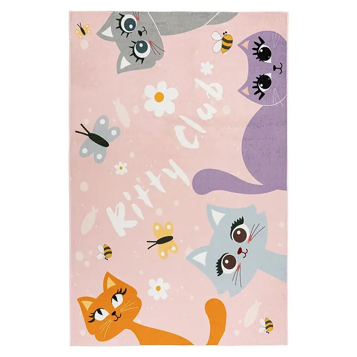 Kayoom Kinderteppich Wonder 129 (Rosa, 160 x 115 cm, 100 % Polyester)