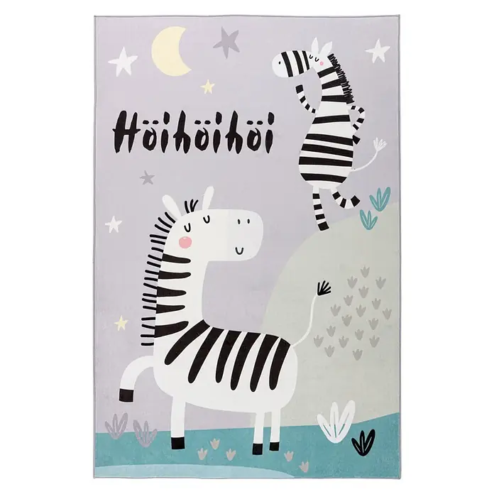 Kayoom Kinderteppich Wonder 128 (Grau, 160 x 115 cm, 100 % Polyester)