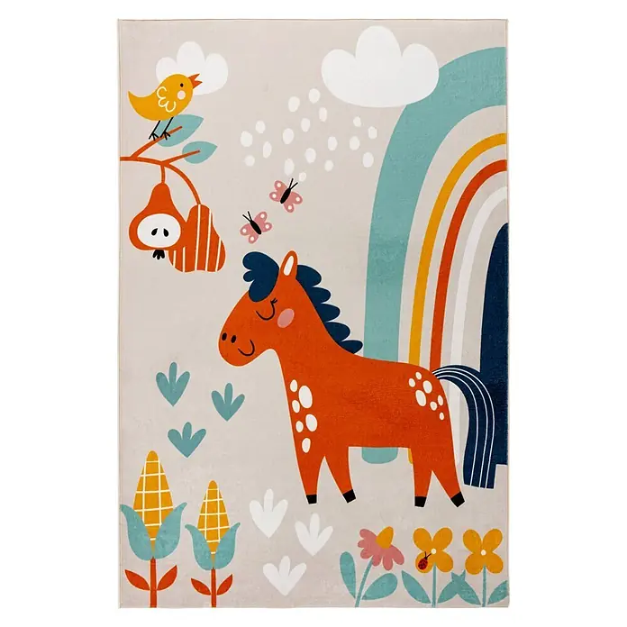Kayoom Kinderteppich Wonder 132 (Bunt, 230 x 160 cm, 100 % Polyester)