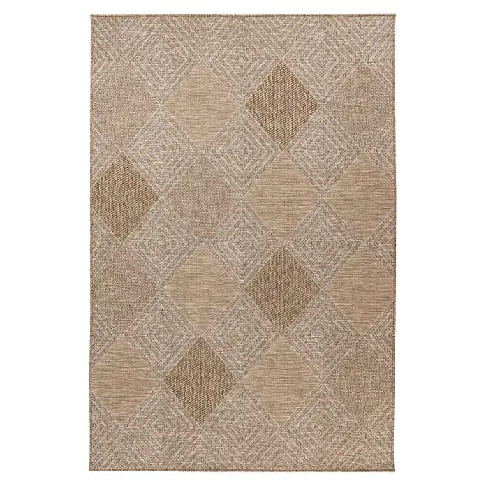 Kayoom Outdoor-Teppich Sindra 425 (Natur, 230 x 160 cm, 100 % Polypropylen)