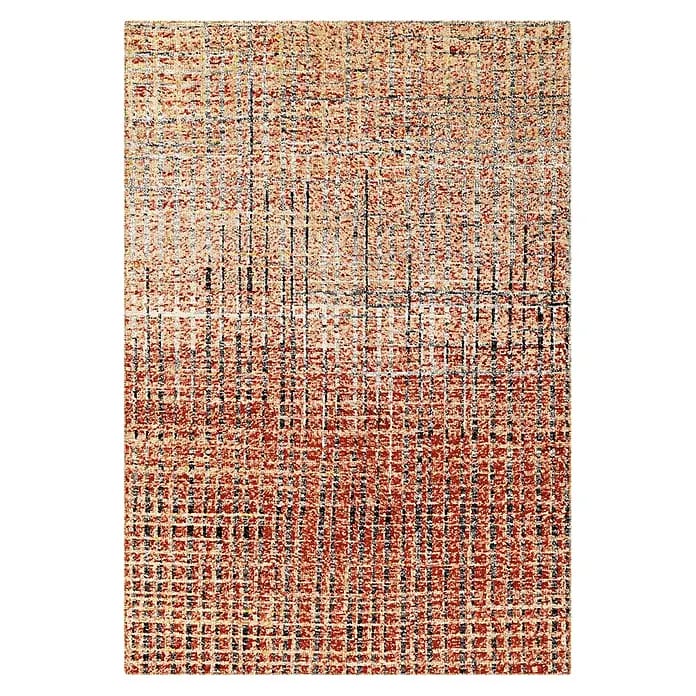 Kayoom Kurzflorteppich Topaz 5400 (Terra/Creme, 240 x 170 cm, 80 % Seide, 20 % Baumwolle)