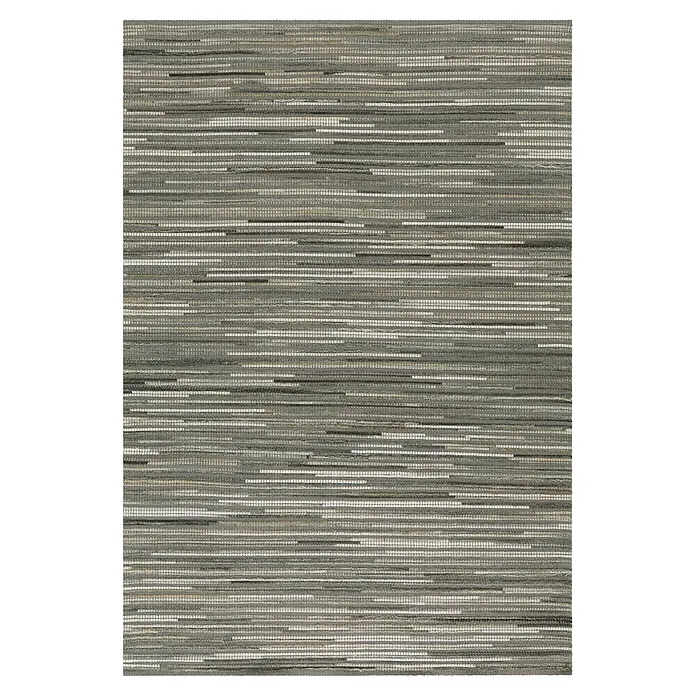 Kayoom Lederteppich Wild 8023 (Hellgrau, 240 x 170 cm, 50 % Leder, 44 % Wolle, 6 % Polyester)
