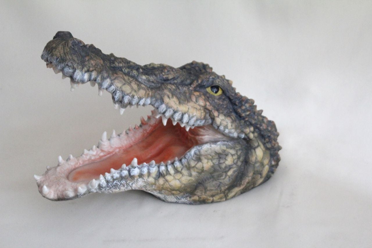 Dekofigur Krokodil Kopf 31,5 x 22,5 x 33,5 cm