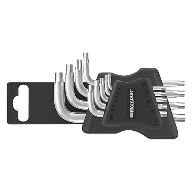 Winkelschraubendreher-Satz Halter, 9-tlg., tx 10-5
