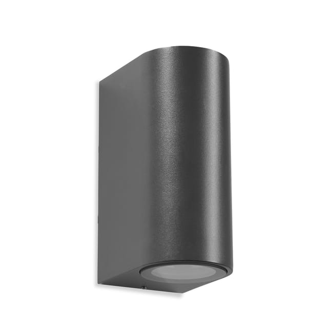Leds-c4 - leds C4 Estructura IP65 Max Wall Fixture Double Emission Aluminio Gris Urbano IK10