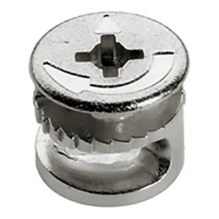 Rastex 15 mit Abdeckrand, vernickelt, 19 mm