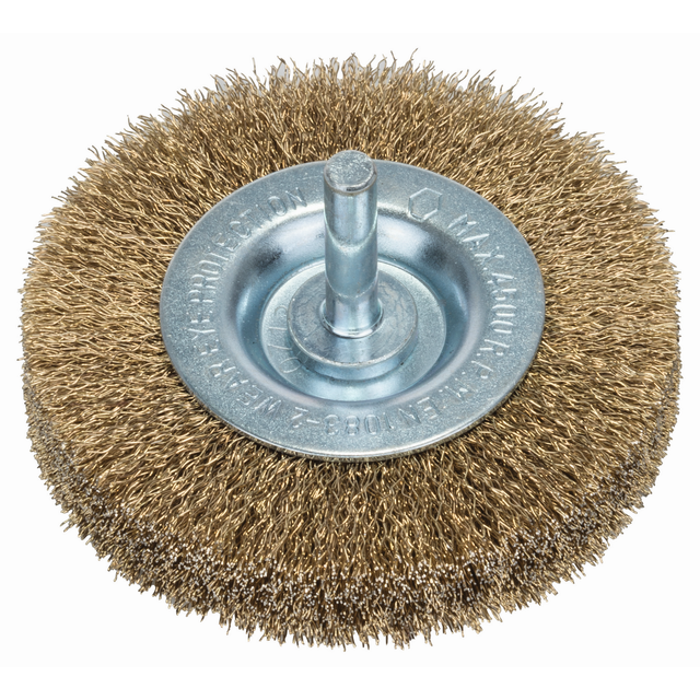 Bosch Accessories Scheibenbürsten Für Bohrmaschinen – Gewellter Draht, Vermessingt, 75 Mm D= 75 Mm,