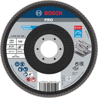 Bosch - pro X571 Fächerschleifscheibe 125 mm G120 - 2608607329