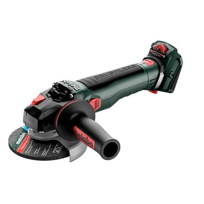 Metabo Akku-Winkelschleifer WVB 18 LT BL 11-125 Quick Inox mit Bremse und Drehzahlregelung im Karton