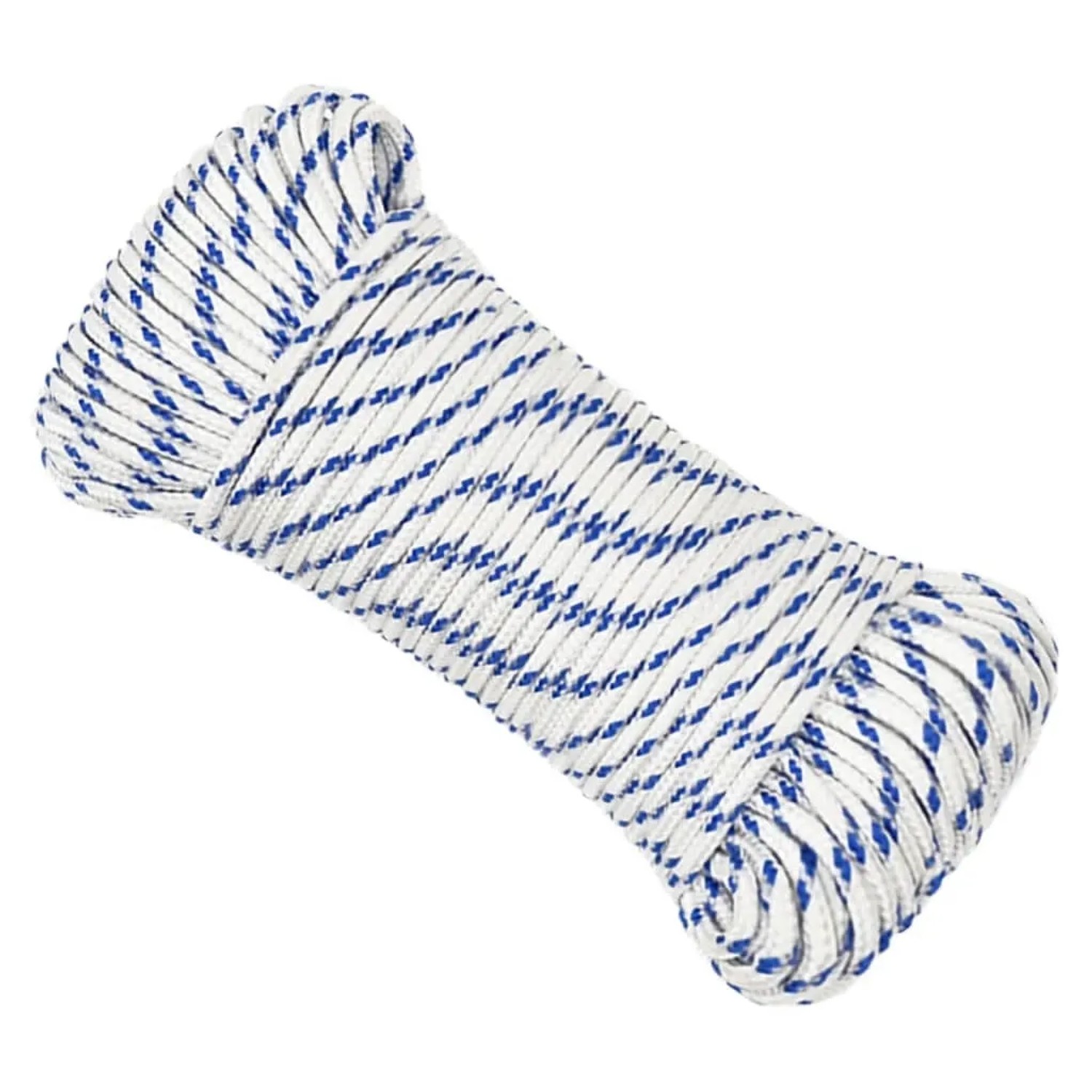 vidaXL Bootsseil Weiß 4 mm 500 m Polypropylen 152278