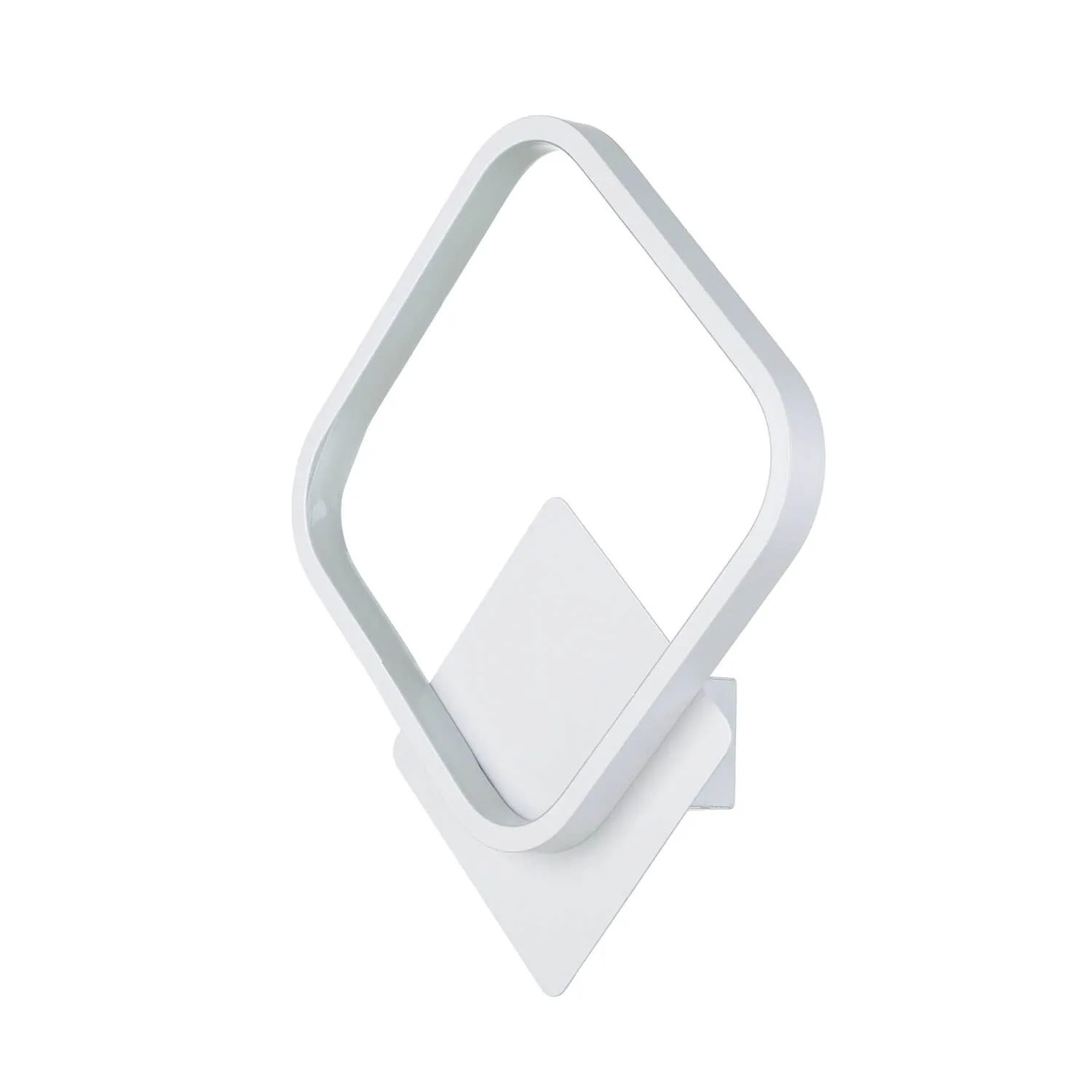Licht-Erlebnisse Wandlampe LED Aluminium 29 cm Hoch Weiß Eckig 4100 K