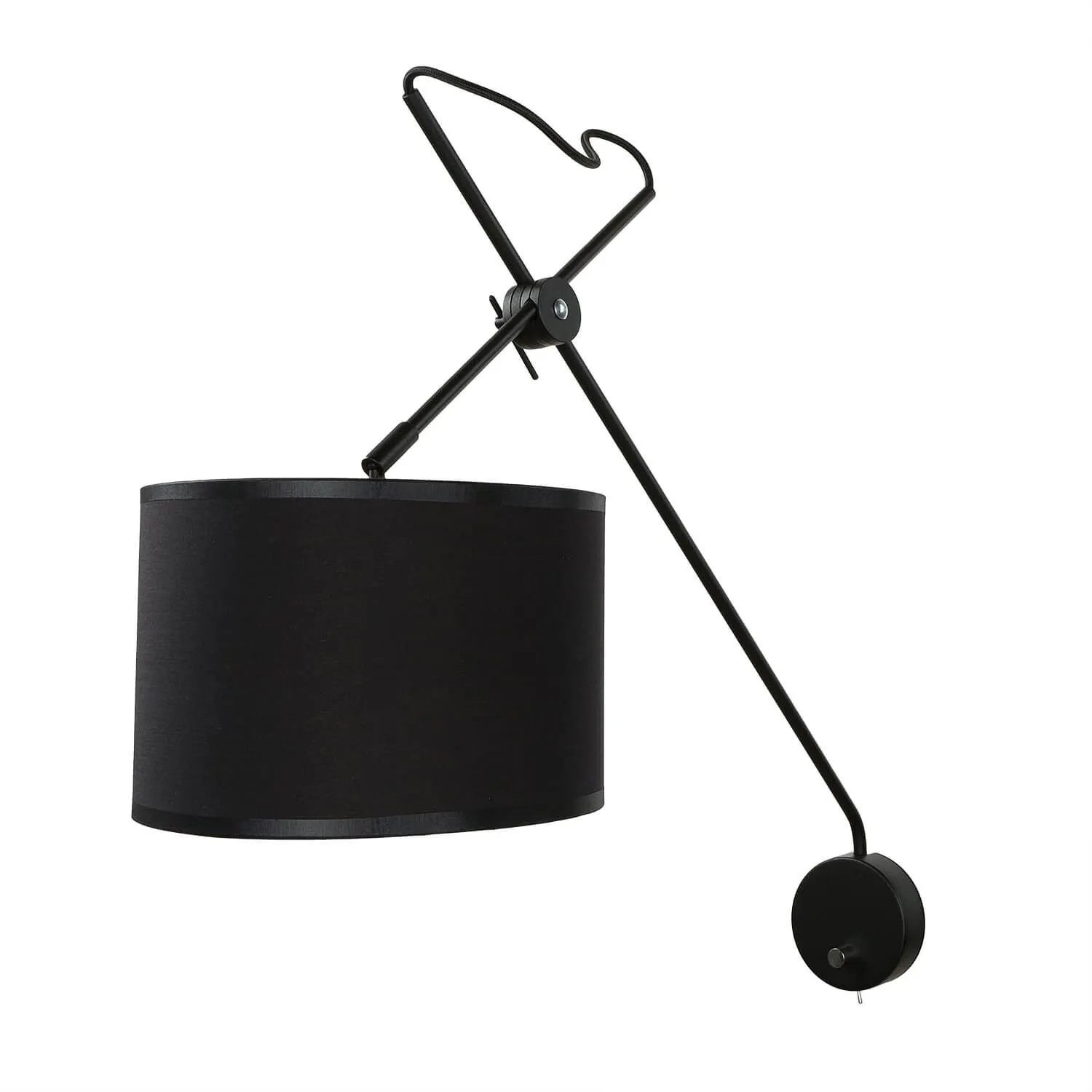Licht-Erlebnisse Verstellbare Wandleuchte Mit Schalter Schwarz Modern XXL