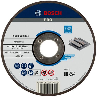 Pro Metal Trennscheibe 125 x 2,5 x 22,23 mm - 2608600394 - Bosch