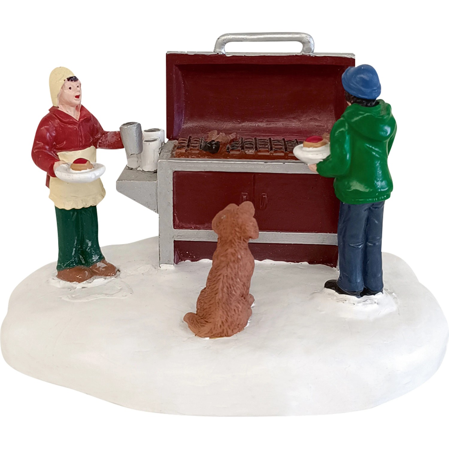 OBI Weihnachtsdorf Figur Grill Camping Mehrfarbig