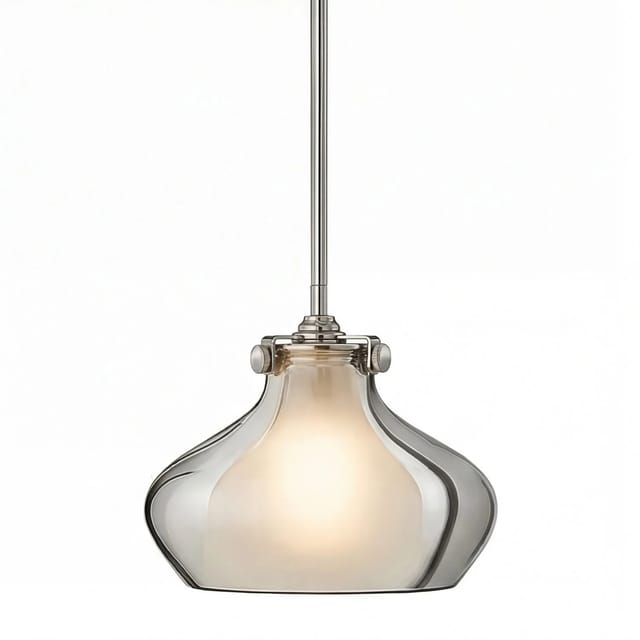 Licht-Erlebnisse Deckenlampe Chrom 24,8 CM Breit Metall E27 Vintage Design
