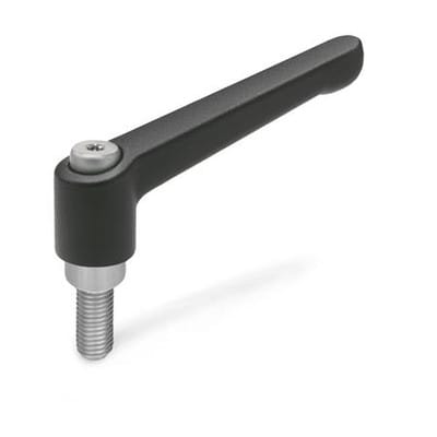 Otto Ganter Gmbh&co.kg - Verstellbarer Klemmhebel gn 300.1 d1 m 10 mm l1 78 mm l2 63 mm Außengewinde