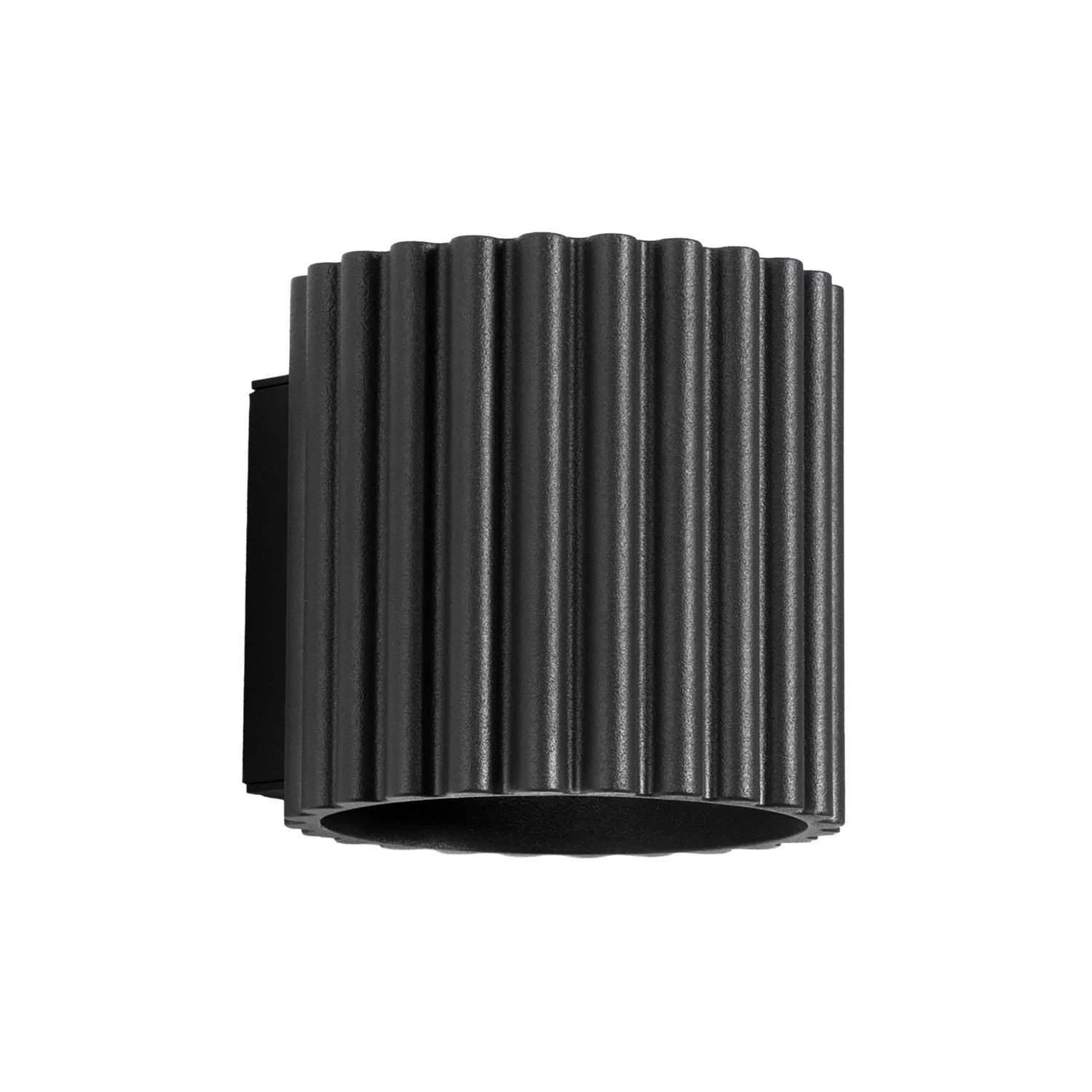 Licht-Erlebnisse Up Down Wandlampe Schwarz Klein 10 CM Breit Aus Aluminium Indirekt Für G9
