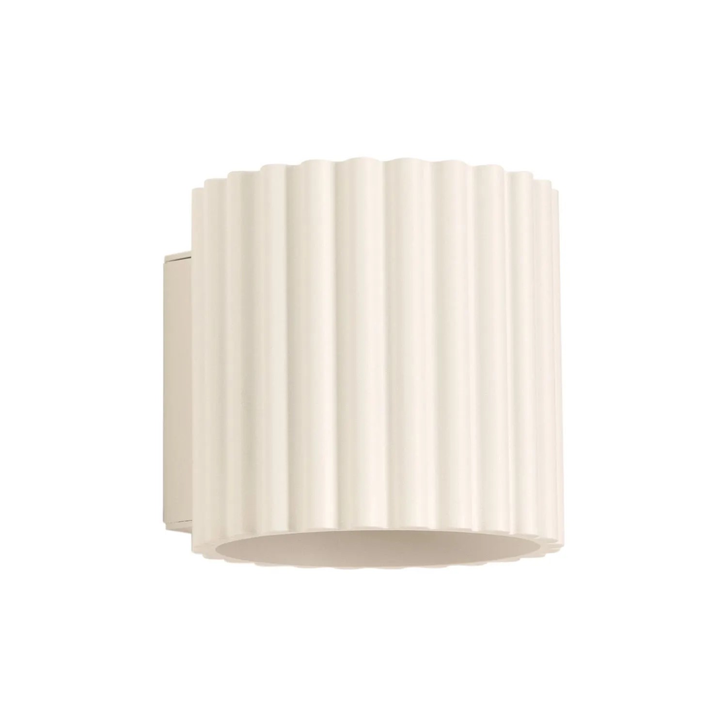 Licht-Erlebnisse Wandlampe Up Down Innen Beige Klein 10 CM Breit Aluminium Indirekt Für G9