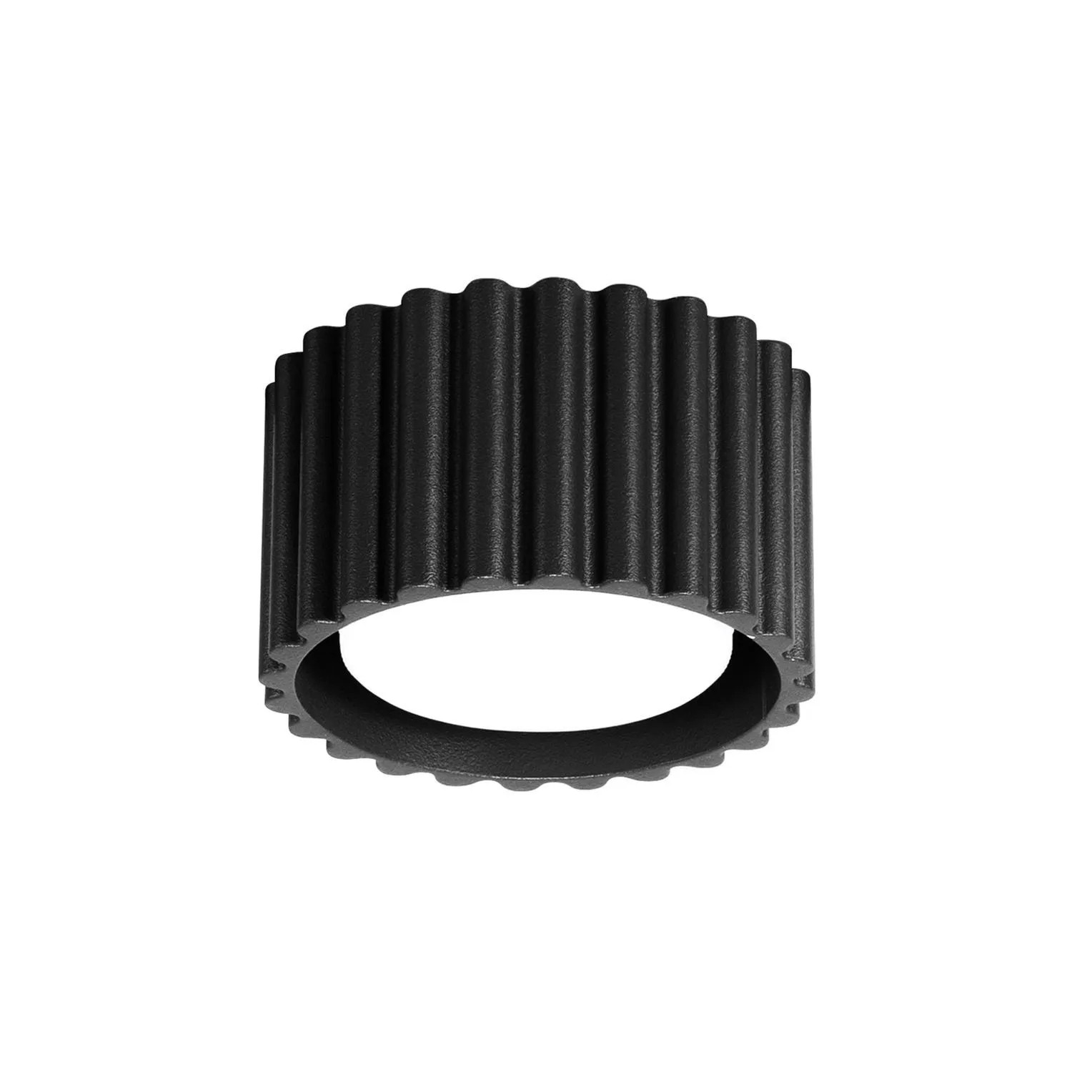 Licht-Erlebnisse Deckenlampe Rund Ø 10 CM Schwarz Aus Aluminium Für GX53 Aufputz