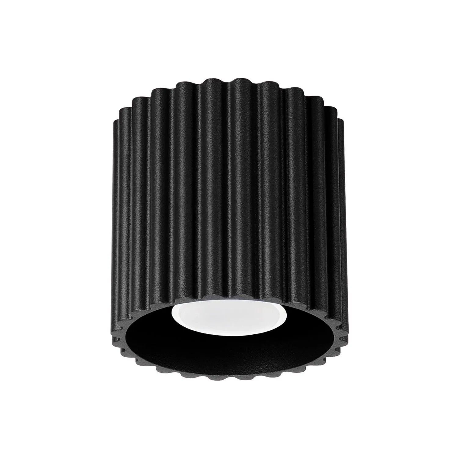 Licht-Erlebnisse Deckenspot Schwarz GU10 Klein Ø 10 CM Rund Aufputz Deckenlampe