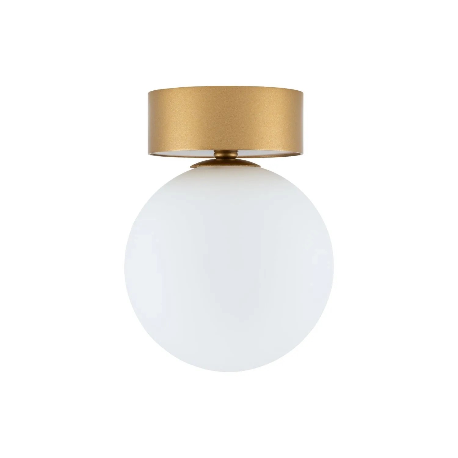 Licht-Erlebnisse Deckenleuchte Kugel Schirm Ø 12 cm Rund In Gold Weiß