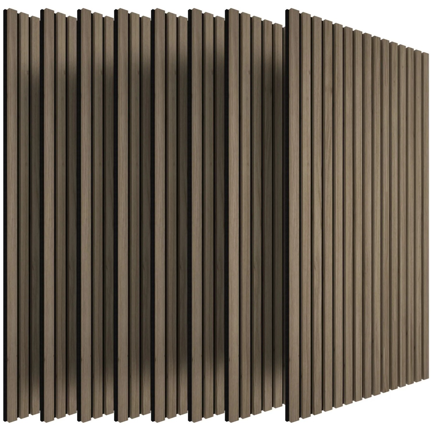 Tectake Akustikpaneele Sonic Wall Iv Holzoptik In Eiche Dunkel Schallabsorbierender Filz 8Er Set 110 x 50 x 1 1 cm Eiche Dunkel